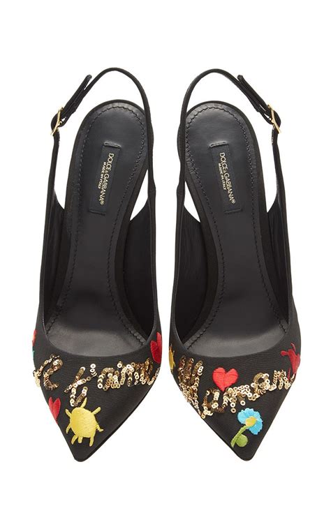 dolce gabbana mama slingback|dolce and gabbana pumps.